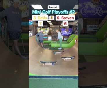 Hole 4, 3. Bella vs 6. Steven (Round 1) | Mini Golf Playoffs #2 #minigolf