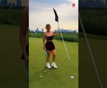 Paige spiranac golf hole #golfshorts