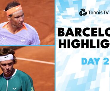 Rafael Nadal Returns To Clay; Rublev vs Nakashima; Coric, Baez & More | Barcelona Highlights Day 2
