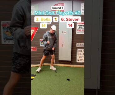 Hole 7, 3. Bella vs 6. Steven (Round 1) | Mini Golf Playoffs #2 #minigolf