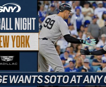 Aaron Judge wants Juan Soto back with Yankees at any price | Baseball Night in NY | SNY