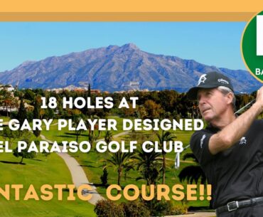 18 holes at the Beautiful Gary Player Designed El Paraiso Golf Club in Marbella.