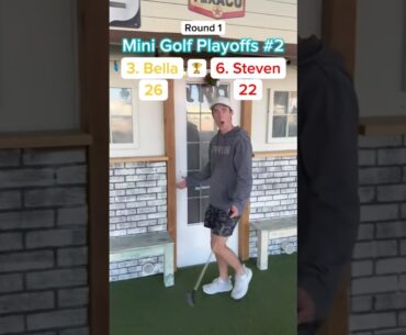 Hole 12, 3. Bella vs 6. Steven (Round 1) | Mini Golf Playoffs #2 #minigolf