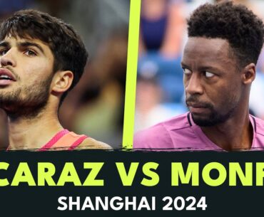 Entertaining Carlos Alcaraz vs Gael Monfils Shotmaking | Shanghai 2024 Highlights