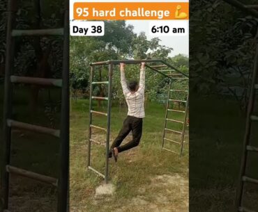 💯🙏95 hard challenge #minivlog #95hardchallenge #pt #pullups #cricket #desi #homeworkout