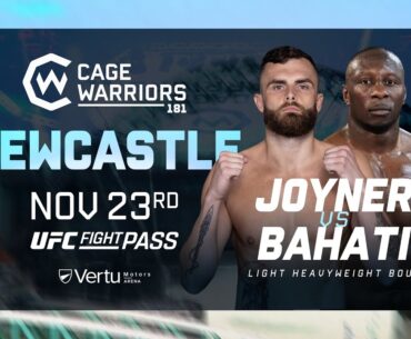 Cage Warriors 181 Prelims | Main Card is LIVE at 12:30pm PT EXCLUSIVELY on UFC FIGHT PASS!