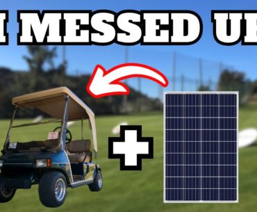 Can I Make A Solar Powered Golf Cart?