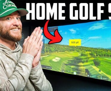 I Built My DREAM Home Golf Simulator (Easy DIY)