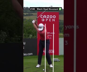 Head Position in Golf Swing (SloMo)