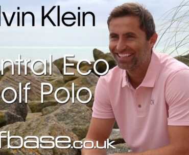 Calvin Klein Mens Central Eco Golf Polo Shirt