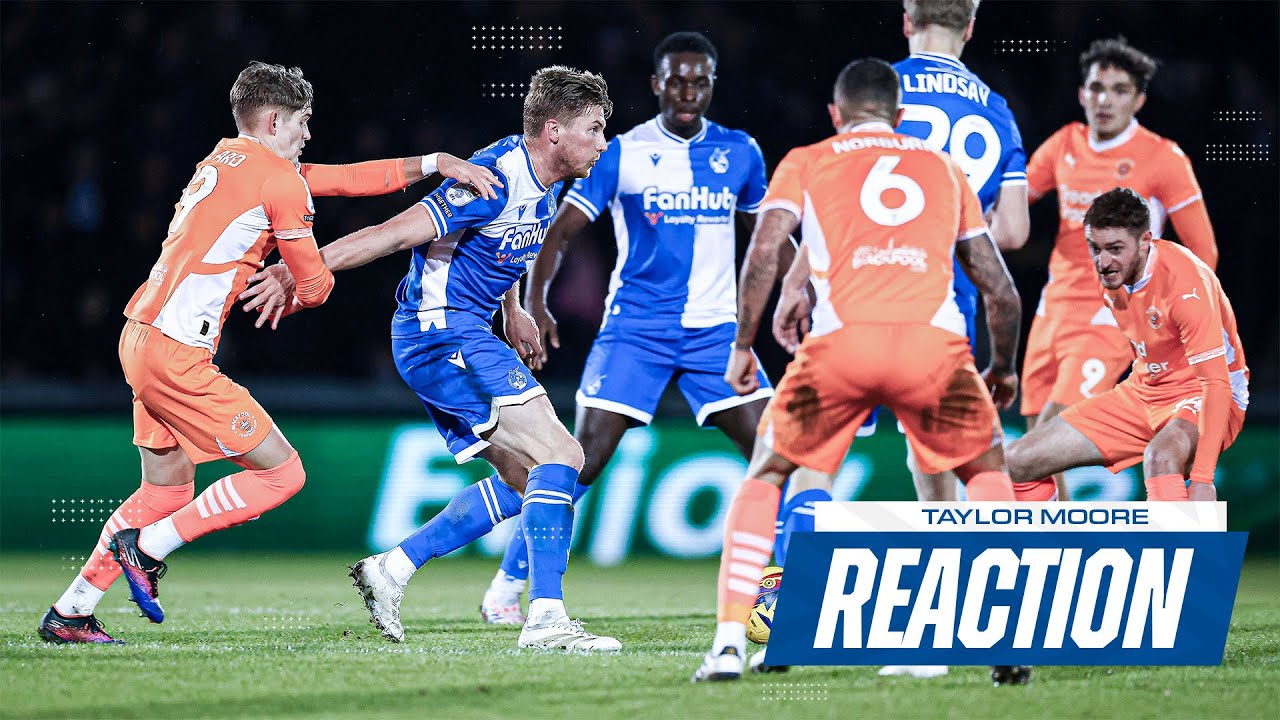 Player Reaction | Taylor Moore on ‘disappointing’ Blackpool loss Player Reaction | Taylor Moore on 'disappointing' Blackpool loss