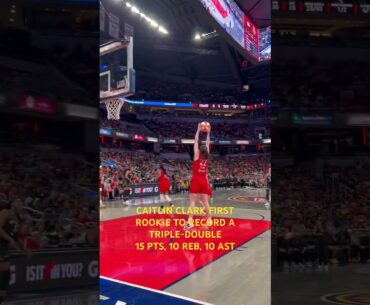 Caitlin Clark becomes first rookie in WNBA HISTORY to record a triple-double #wnba