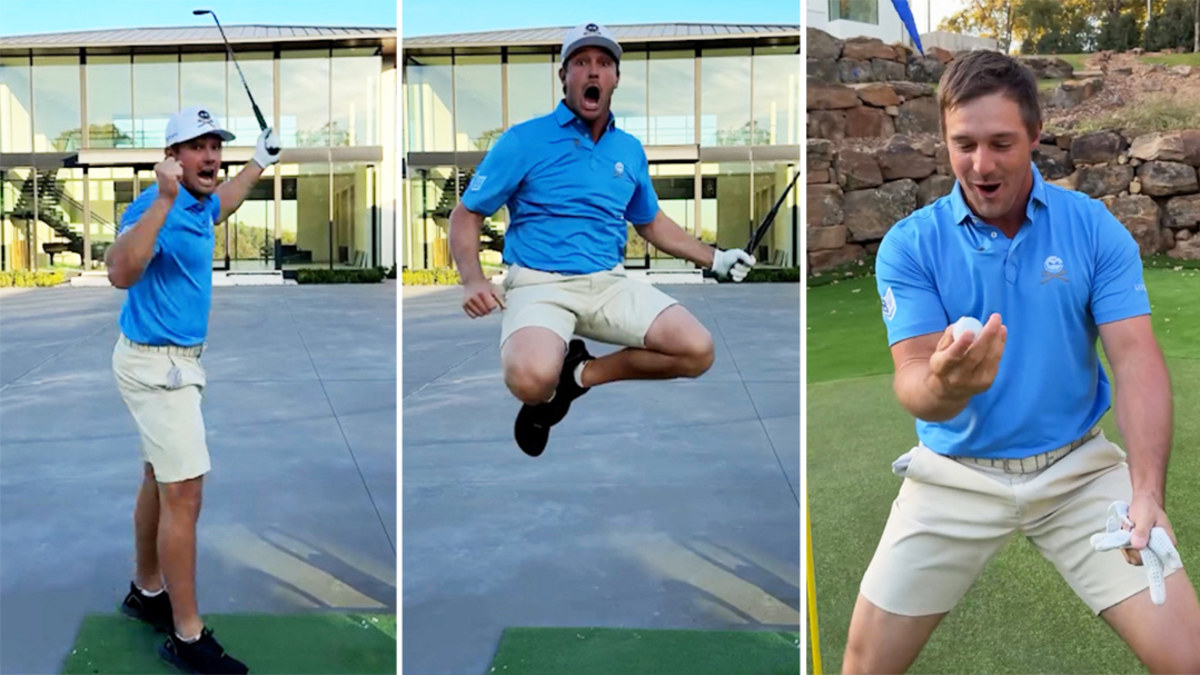 Bryson DeChambeau nails hole-in-one over his $5 million Dallas mansion Bryson DeChambeau nails hole-in-one over his $5 million Dallas mansion