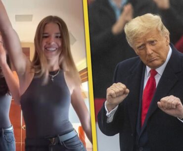 Kai Trump IMITATES Grandpa Donald's Viral YMCA Dance