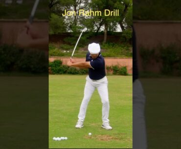 @JonRahmOfficial made this short swing drill famous. #golf #golftips #drill #miracleswing