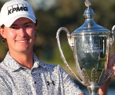 PGA Tour: Maverick McNealy wins maiden title with shot of life on 18