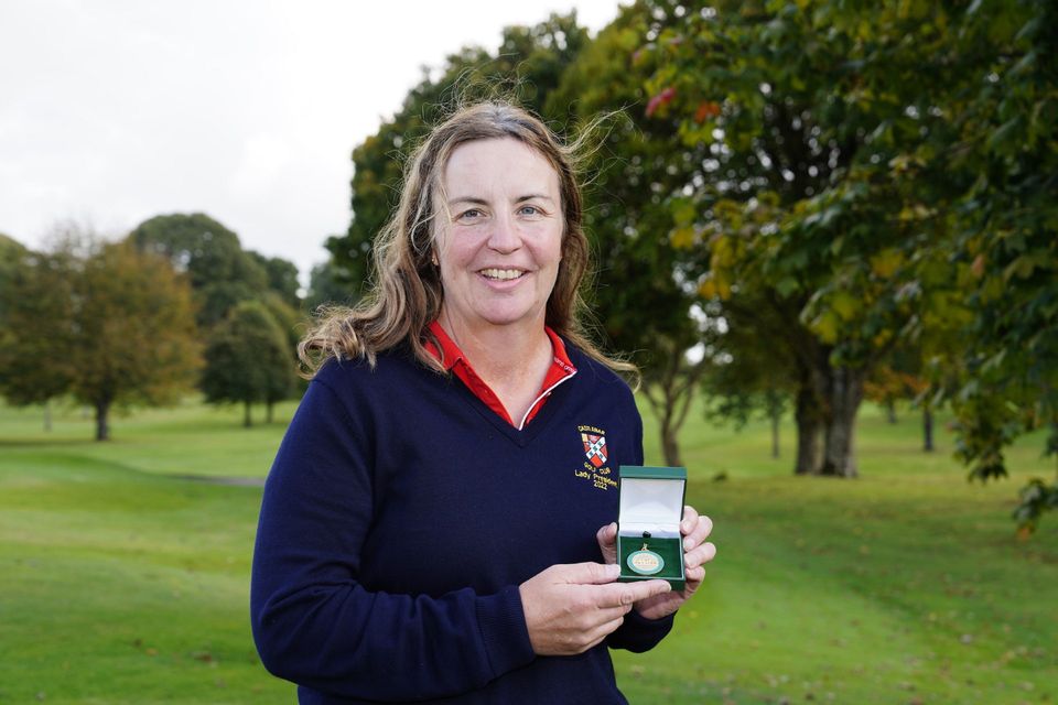 Antoinette Starken (Castlebar) winner of the Bronze Medal in Headfort Golf Club. 

Photo: Fran Caffrey/Golffile.