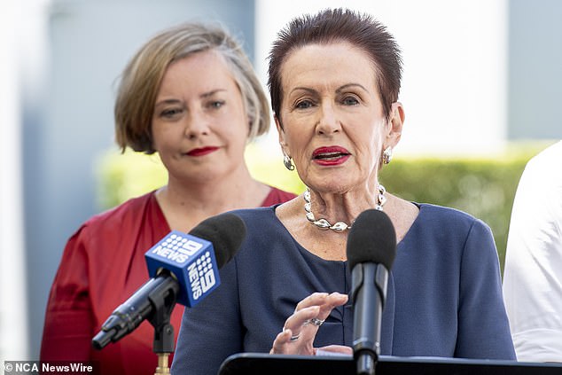 Both Mr Minns and City of Sydney Mayor Clover Moore (pictured) back the plans to transform up to half the course into public parkland for residents in neighbouring suburbs