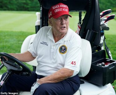 Trump is an avid golfer and has spent tons of time while in the Oval Office at his courses