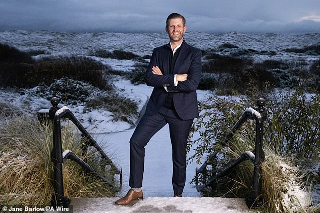 Eric Trump, who was visiting his family's two golf courses in Scotland, confirmed his father will pay a visit to Aberdeenshire next year