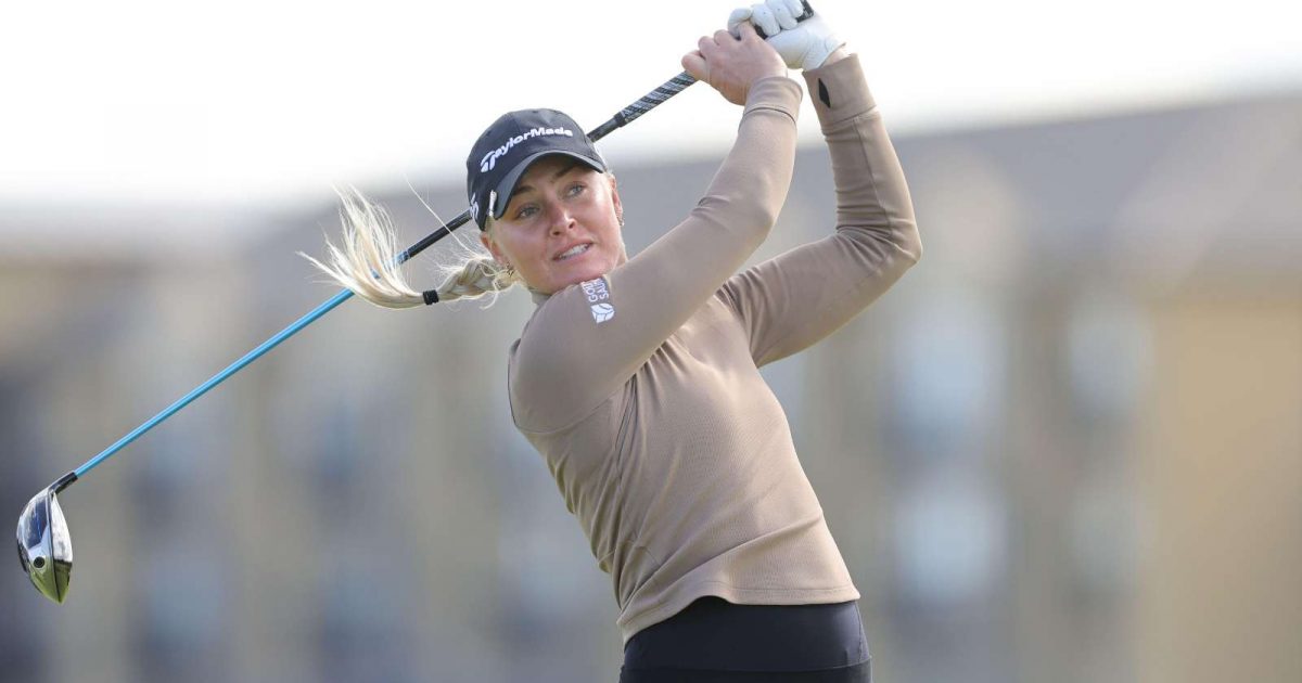 Charley Hull hits driver