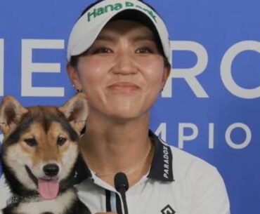 Lydia Ko’s lucky charm: Dog Kai makes splash at CME Group Tour Championship