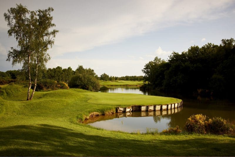 For Les Bordes, golf architect Robert von Hagge created what is considered to be his greatest work of his career. Called the Old course, it is a contemporary-style  course that features many man-made elements such as mounding, bunkering and fairways with rolling contours. von Hagge wanted to create a golf course to be admired for its beauty. Photo courtesy of Les Bordes Golf Club.