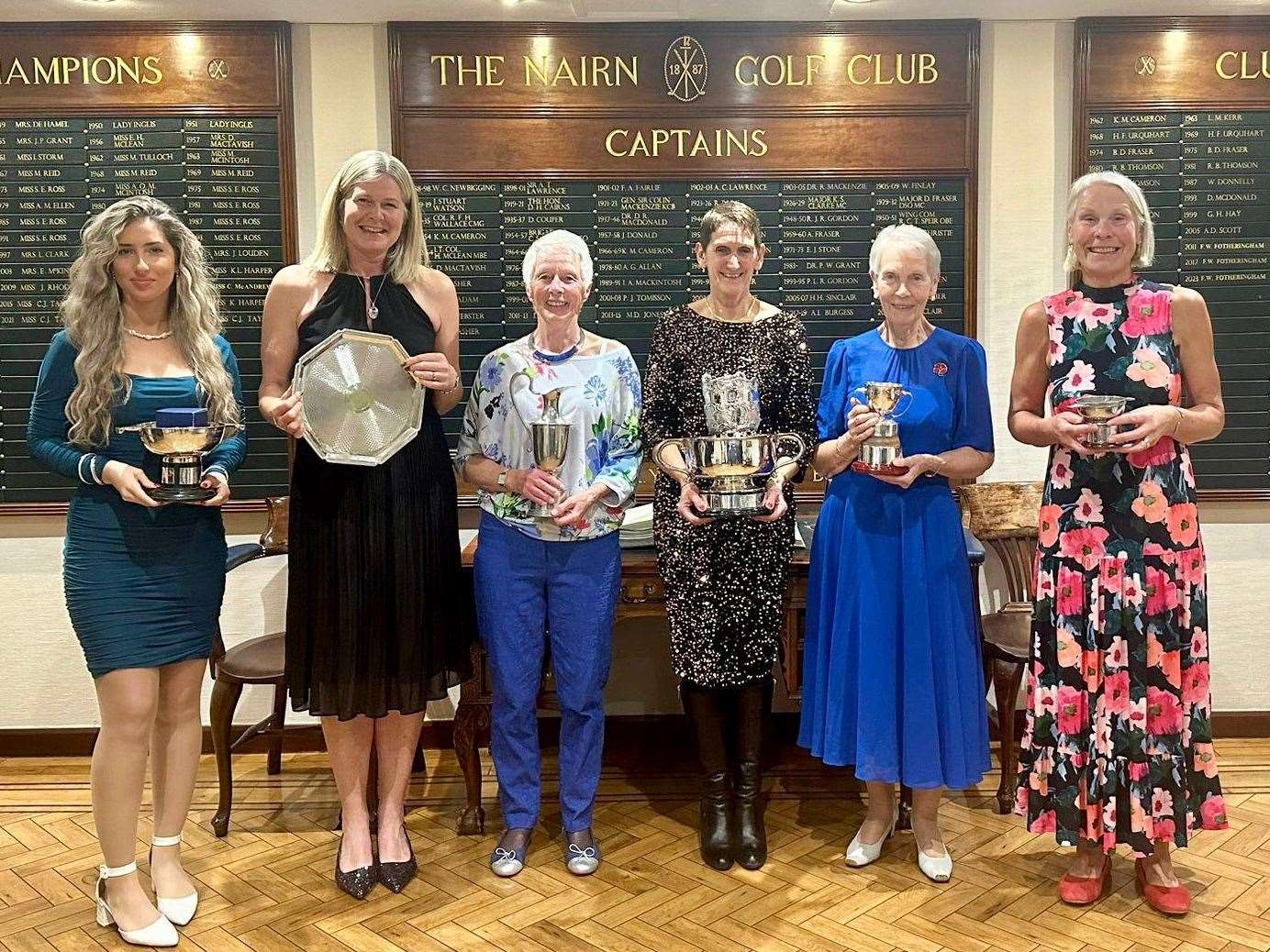 (left to right) Summer Elliot, Maggie Campbell, Susan MacVicar, Jane MacDonald, Jessie Holmes, Elaine McGahan.