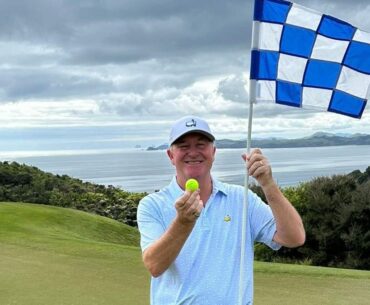 Sir John Key gets his second hole-in-one in game with son Max Key, Craig Heatley and Nick Heatley at Kauri Cliffs golf course