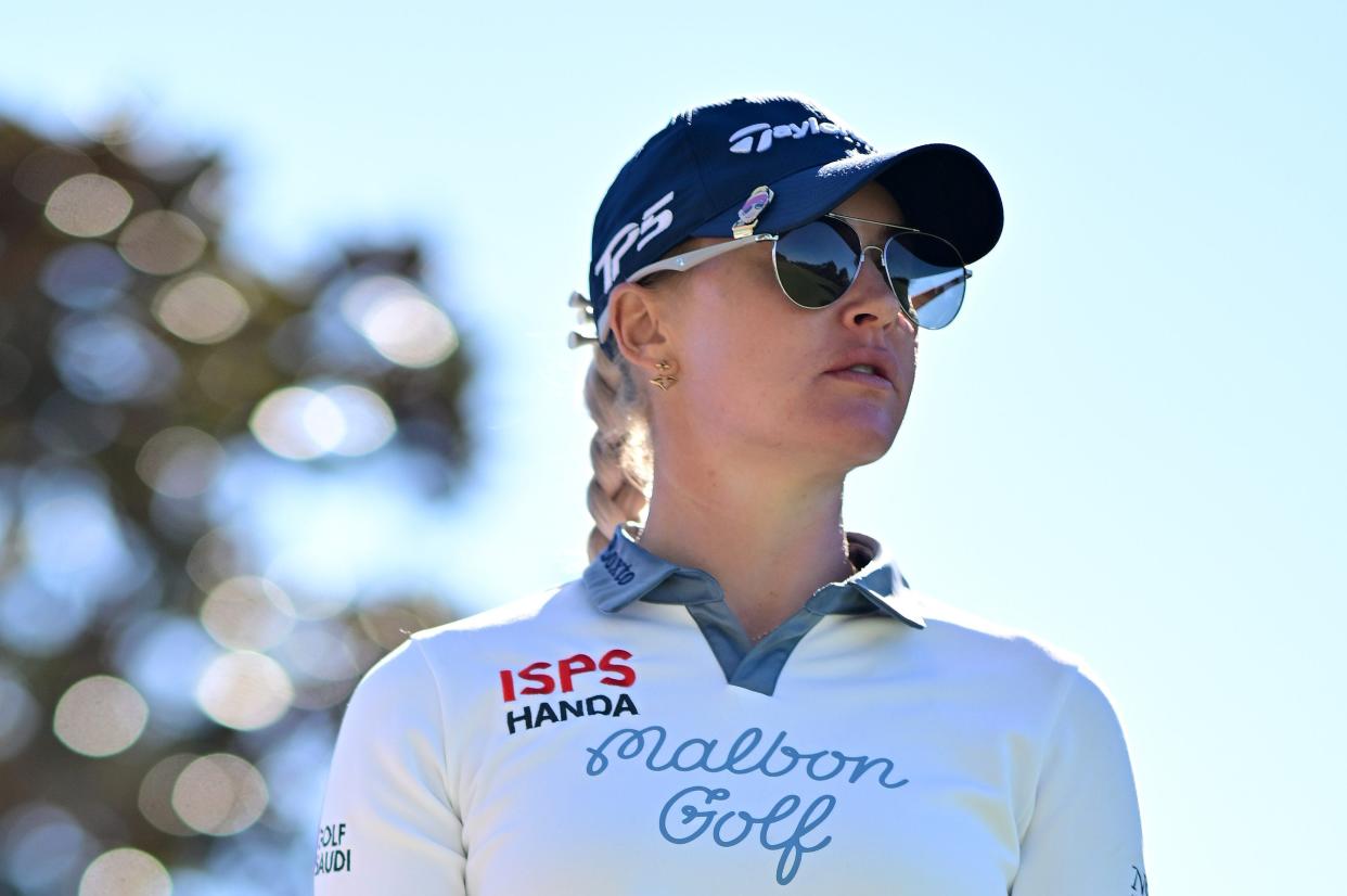 Charley Hull looks on during the second round of the 2024 Annika driven by Gainbridge at Pelican in Belleair, Florida. (Julio Aguilar/Getty Images)