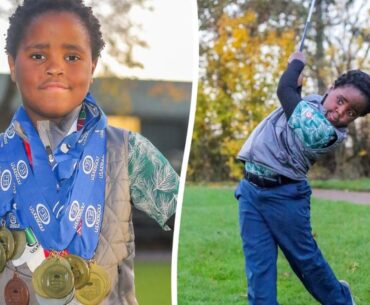 Boy, 7, is taking the golf world by storm with 12 first-place medals under his belt