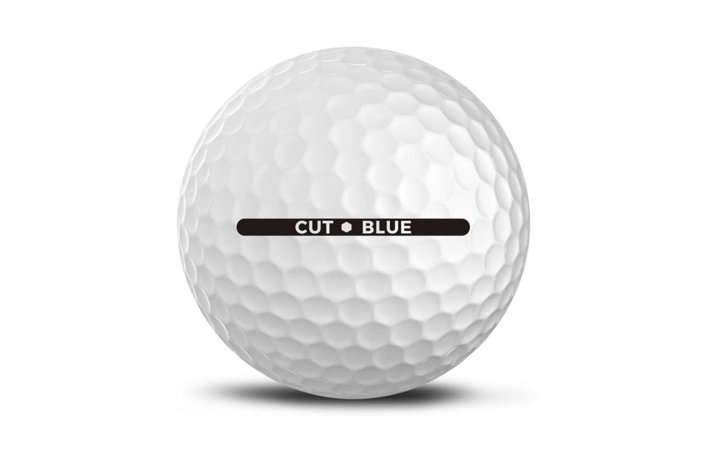 Cut Blue Golf Balls, 4 Piece Urethane