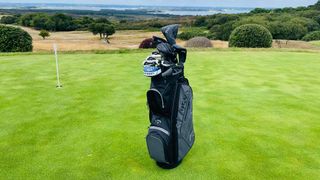 The Callaway REVA 11-Piece Complete Set sitting on a green