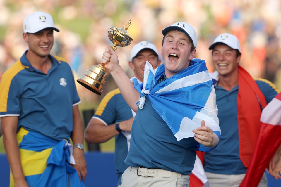 MacIntyre helped Team Europe beat Team USA to Ryder Cup in Italy in 2023