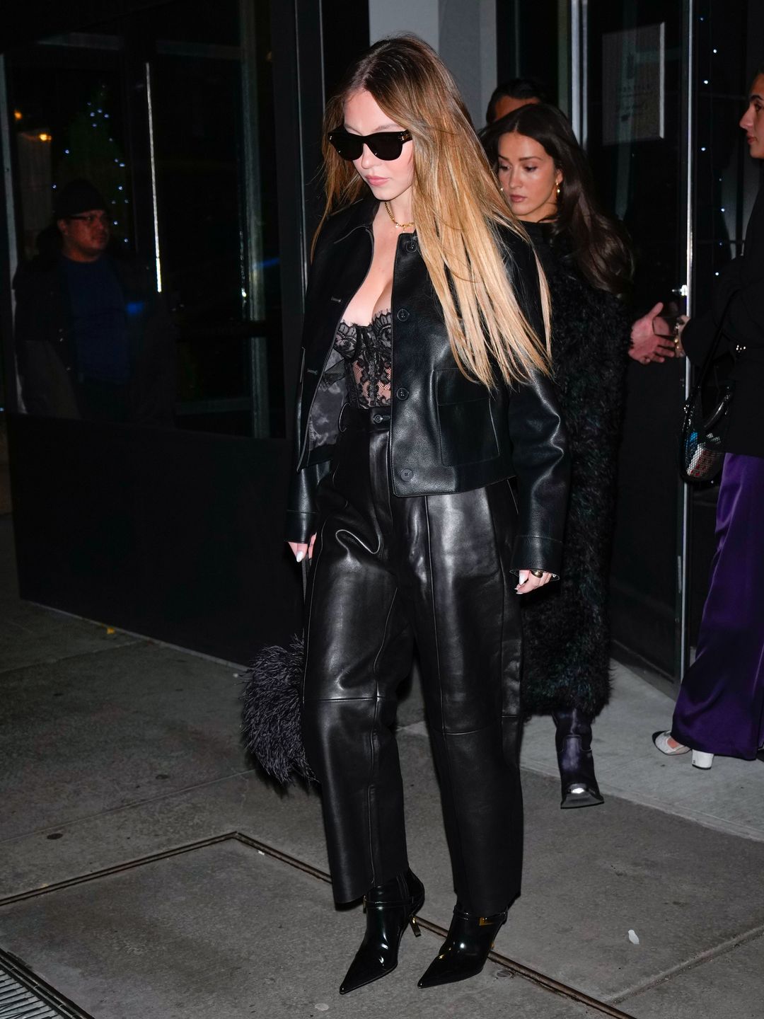 Sydney Sweeney is seen on December 14, 2024 in New York City