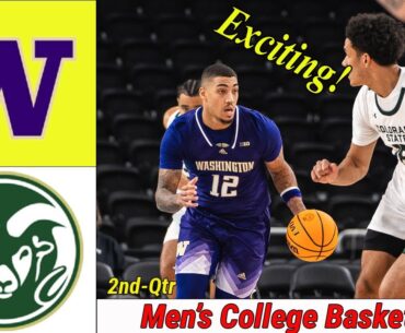 Washington Huskies Vs Colorado State Men’s Basketball Game Highlights Nov 28,2024 Basketball Today.