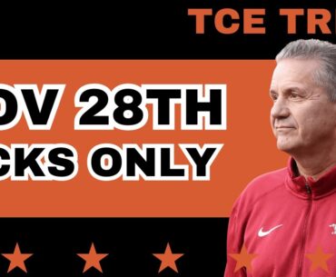 College Basketball PICKS ONLY - Thursday, November, 28th TURKEY DAY HOOPS | TCE Trims