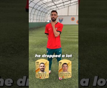 Bruno Fernandes guesses his teammate's FIFA ratings 🇵🇹👀 #euro2024 #footballshorts #mufc