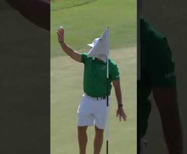 Dean Burmester makes an awesome ace at International Series Qatar! 🔥#livgolf  #shorts @theasiantour