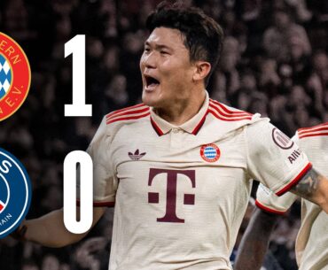 Minjae Kim with debut goal to win at home | FC Bayern - PSG 1:0 | Highlights Champions League