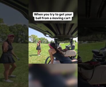 Casually falling off the cart 😂 #golf #funny #golfgirls #womensport #girldrivers