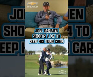 Joel Dahmen with a SUNDAY 64 to keep his Tour card. LFG. Presented by ​⁠@Chevrolet #Ad