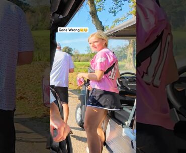 Flirting With The Cart Girl GONE WRONG…😭😅 #cartgirl #flirting #rizz #funnygolf #rizzler