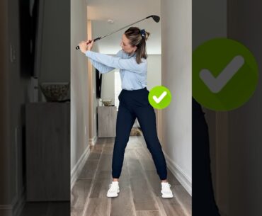 Hallway Drill for More Power! #golf #golfswing #golftips