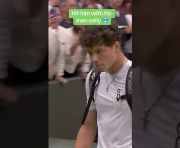 This fan hit the iconic Ben Shelton celebration after the loss ☎