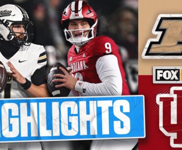 Purdue Boilermakers vs. No. 10 Indiana Hoosiers Highlights | FOX College Football
