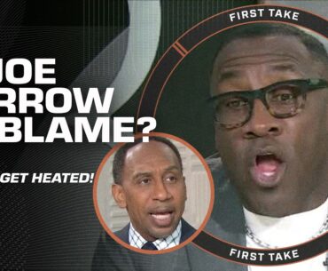 Stephen A. jokes he's 'MOST CALM' after Shannon & Orlovsky get HEATED over Joe Burrow 🤣 | First Take