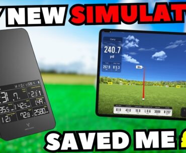 My New Golf Simulator + Launch Monitor is Unbelievable for the money...