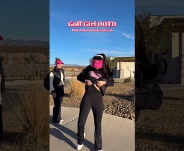 Golf girl OOTD🩷 #golfgirl #golf #ladygolfers #fitcheck