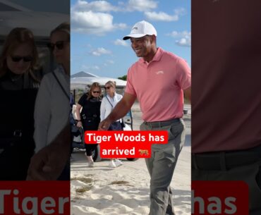 Tiger Woods has arrived at the Hero World Challenge 👏